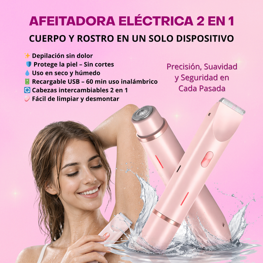 Afeitadora 2 en 1 recargable