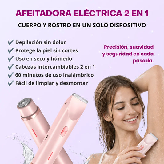 Afeitadora 2 en 1 recargable