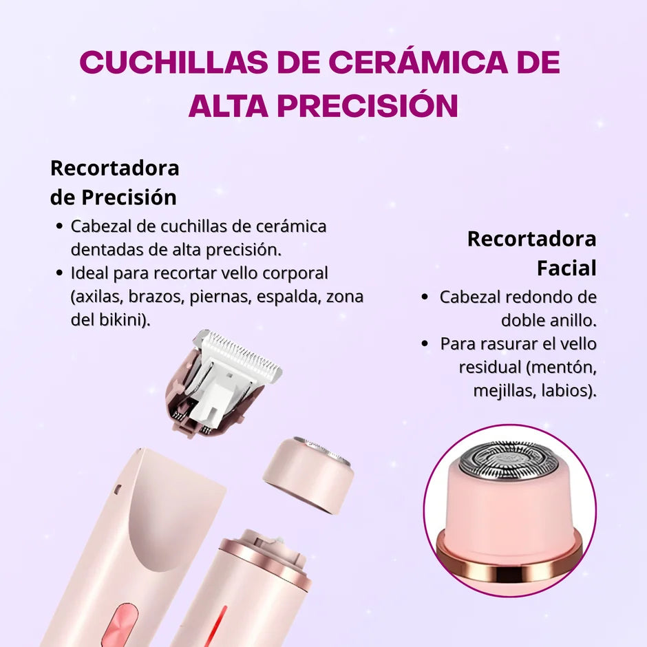 Afeitadora 2 en 1 recargable